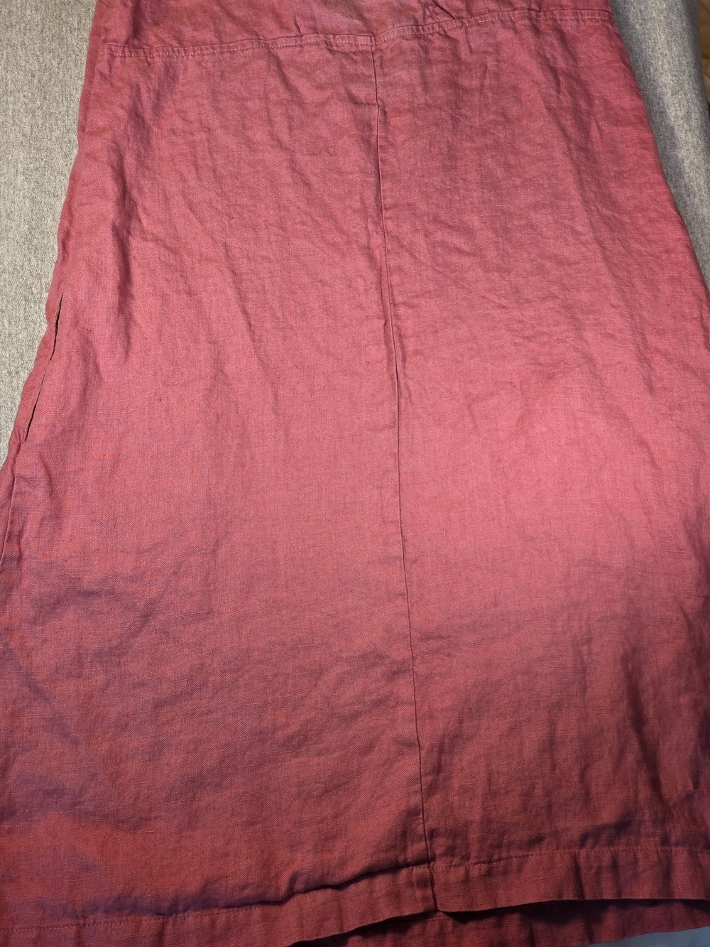 Linenfox Rose Pink Linen Skirt